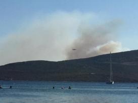 İzmir’deki yangına müdahale İHA kameralarına yansıdı