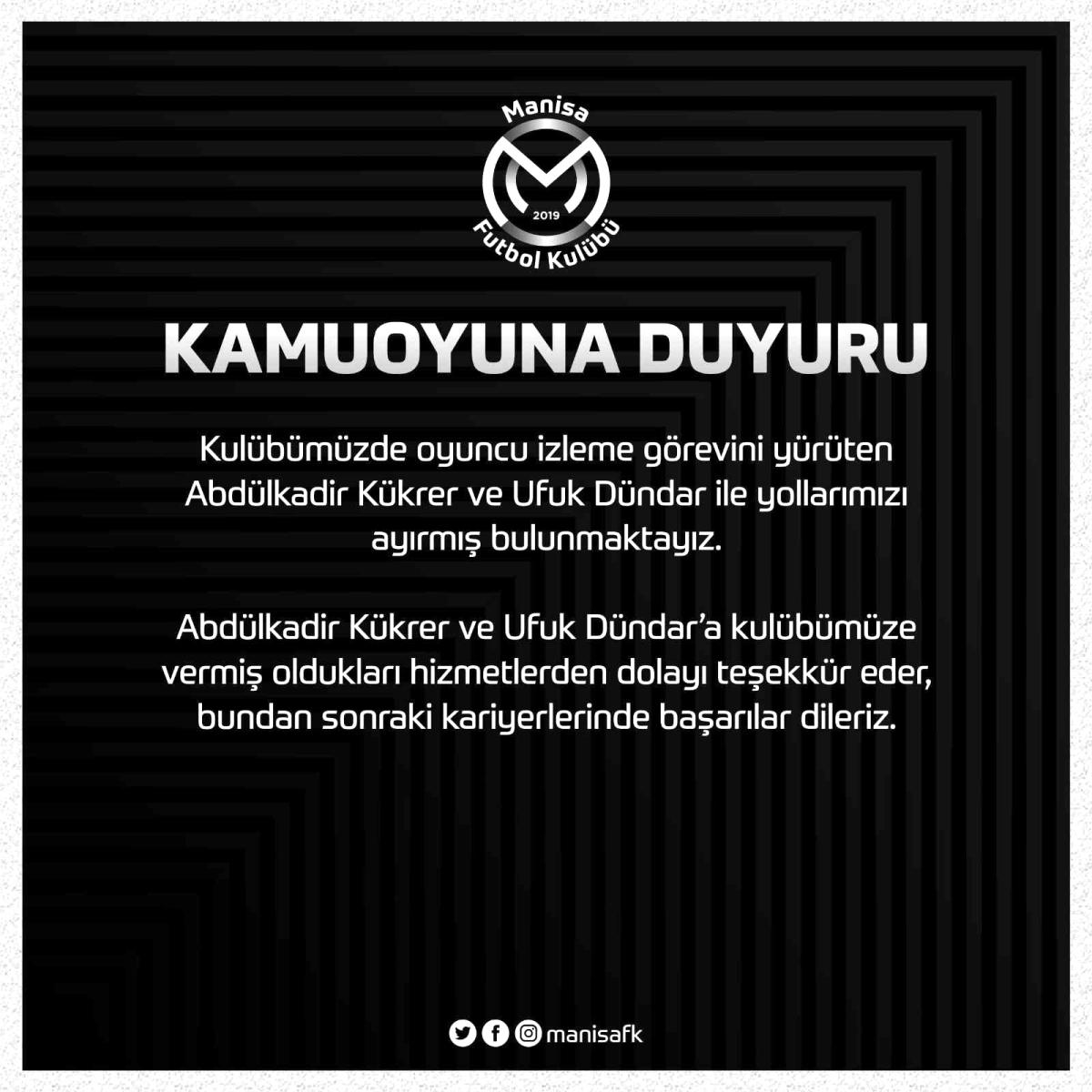 Manisa FK’da sular durulmuyor