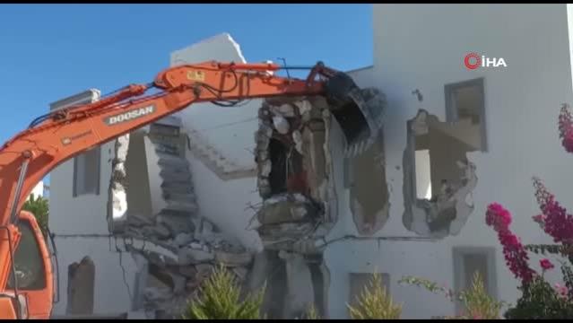 Bodrum’da yıllardır süren kaçak yıkımlar devam ediyor