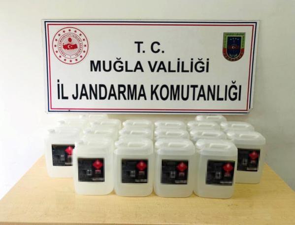 Minibüsteki 90 litre etil alkolle yakalandı