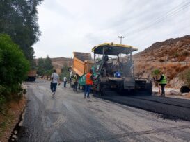 Bodrum’da Sıcak Asfalt Çalışmaları Devam Ediyor