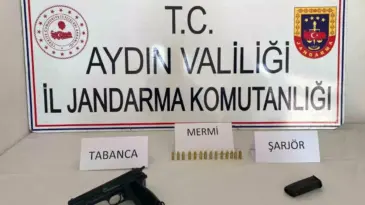 Aydın’da Ruhsatsız Tabanca Ele Geçirildi