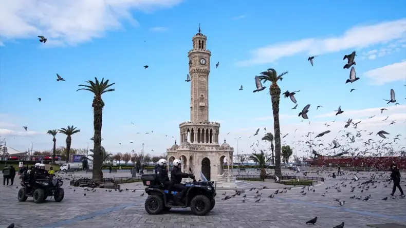 İzmir’de Yılbaşı İçin Dronlu Denetim