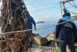 Bozburun’da hayalet ağlar denizden temizlendi
