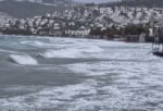 BODRUM’DA FIRTINA ETKİLİ OLUYOR
